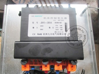 Трансформатор управляющий JCY5-250, 220, 380 В / 7, 21, 24 V ROHS 102130055