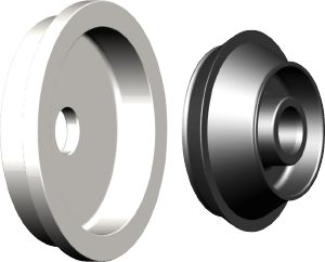 Комплект для колес c большим центральным отверстием Bosch 654627
