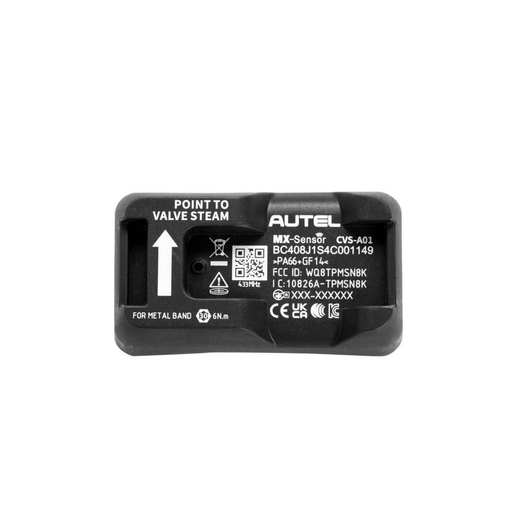 Датчик TPMS Autel MX-Sensor CVS-A01, 433МГц, тканевый хомут, 14-17,5"