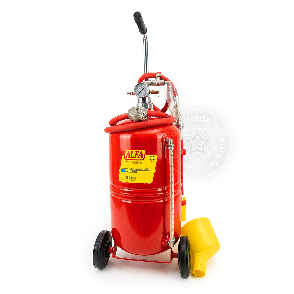 ALFA Переносной пневматический распределитель масла, 24 л.