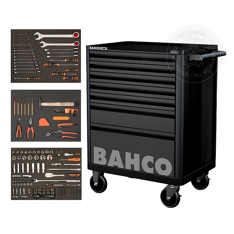 Тележки инструментальные BAHCO с комплектом инструментов
