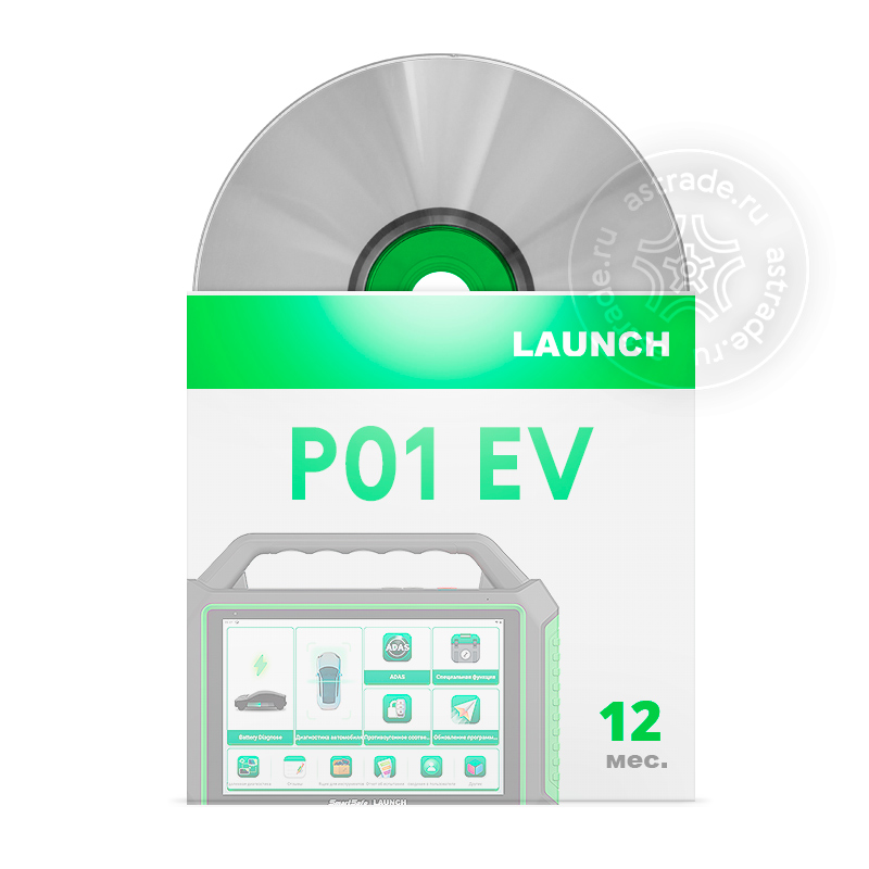 Подписка на 1 год для сканера Launch P01 EV