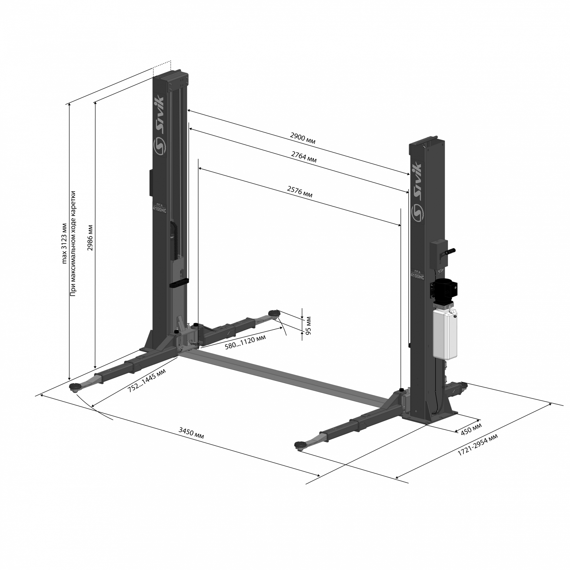 Чертеж подъемника